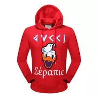gucci unisex hip hop urban pull donald duck rouge